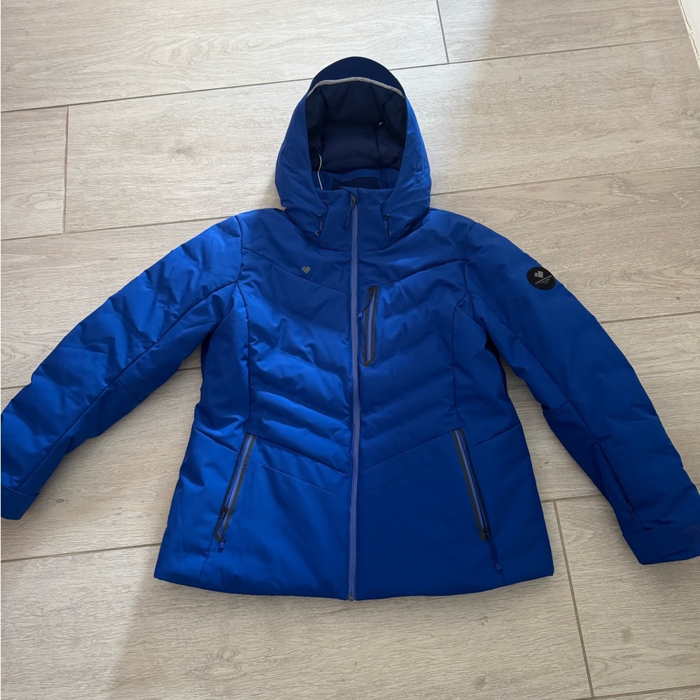Obermeyer Sz 18 Cosima Down Ski Jacket Stellar/Royal Blue MSRP $329 - Picture 2 of 14